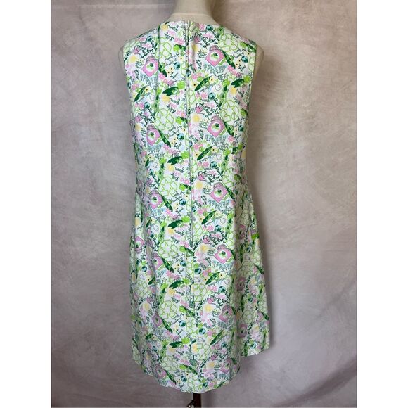 Lilly Pulitzer Originals Collection Worth Shift Dress Queen Of Green size 10 RAR - Picture 5 of 7